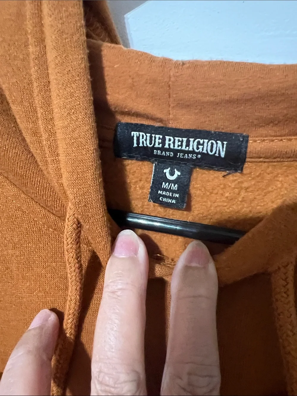 Sets True Religion Rust Orange Sweatpants and hooded sweatshirt